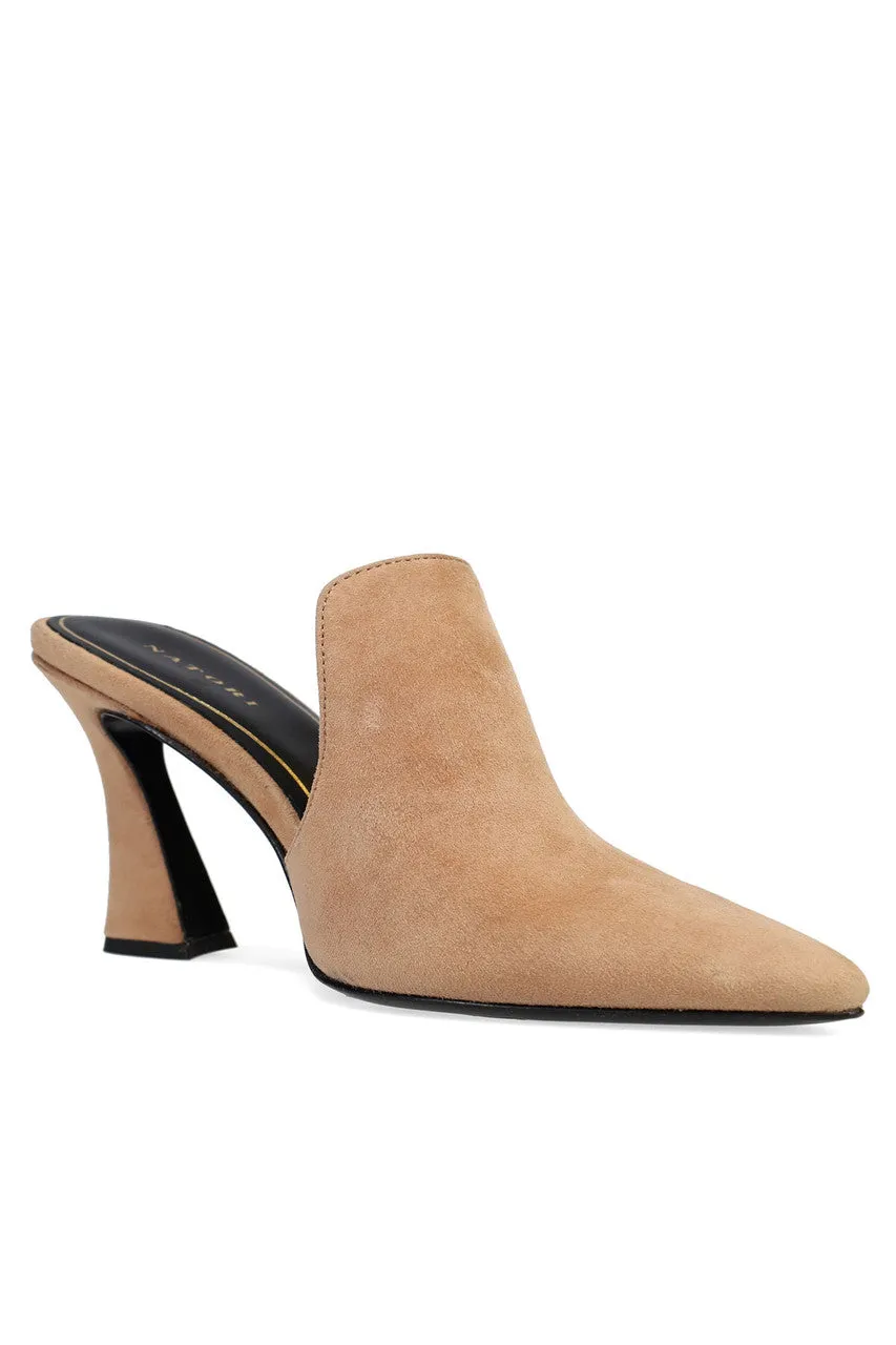 Minh Suede Heel Mule