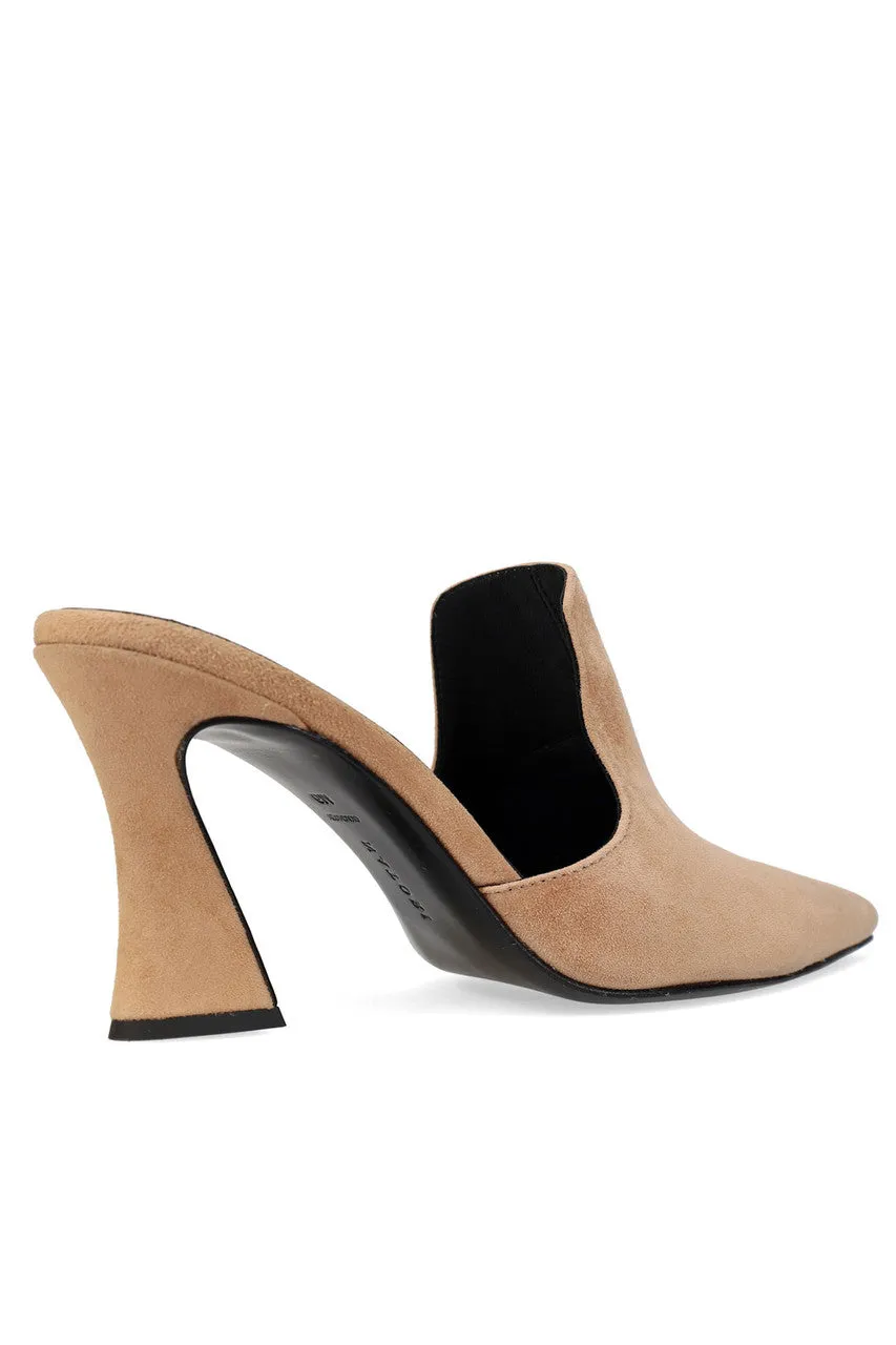 Minh Suede Heel Mule