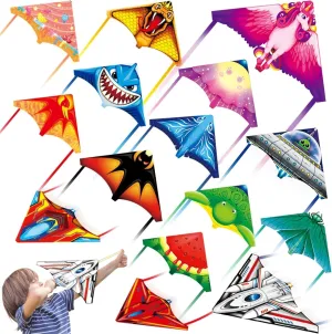 Mini Kites for Kids Ages 4-8-12, Finger Launcher Kites Easy to Fly on Beach|Park|Plaza|Garden|Backyard, Birthday Party Favors for Boys Girls Outdoor Toys,Mini Kite Bulk