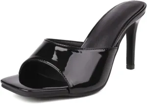 MRKEWUNEY Fashion Women Stiletto Heel Mules Sandals