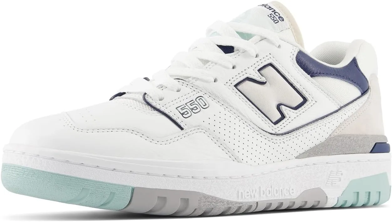 New Balance 550 Mens White Winter Fog Size 12