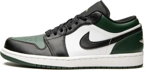 Nike Dunk Low Retro Women's Basketball Shoes, Noble Green Pollen White Black, 15 US