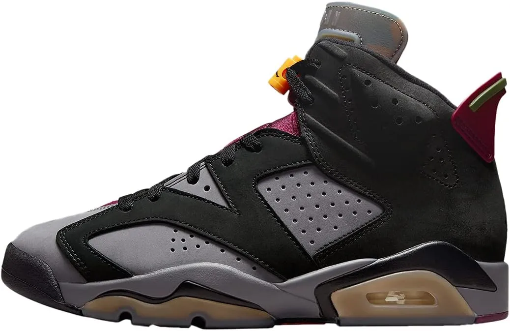 Nike Mens Air Jordan 6 Retro Sneaker, Adult, Black/Bolrdeaux/Lt Graphite, 10.5 M US