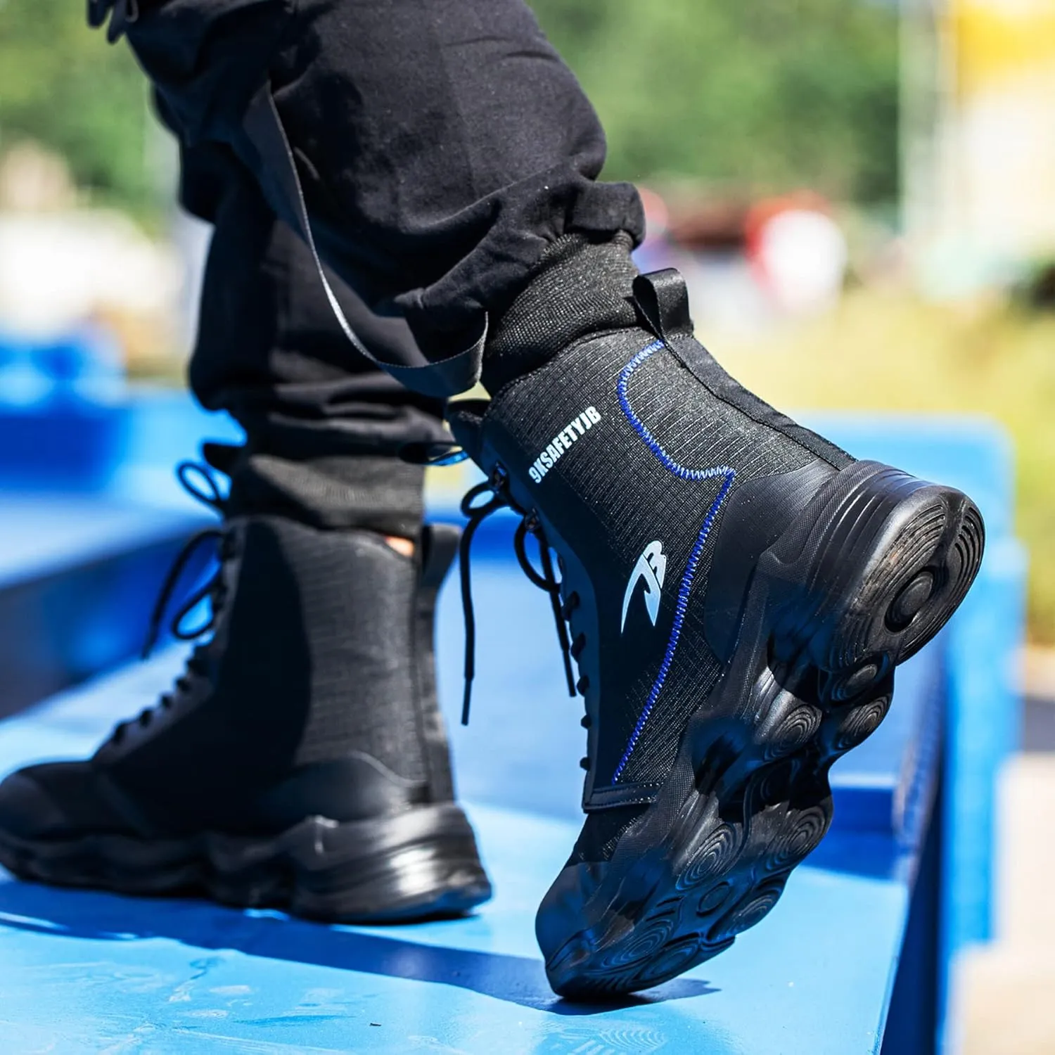 Nutropa Steel Toe Boots for Men Women, Lightweight Work & Safety Shoes Outdoor Protection Footwear Puncture Proof Industrial and Construction Shoes