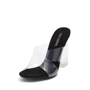 Open Robbin Surprise sale Heel Toe Mule Cross Cris Black Block Professional-grade Sandals Cape Clear