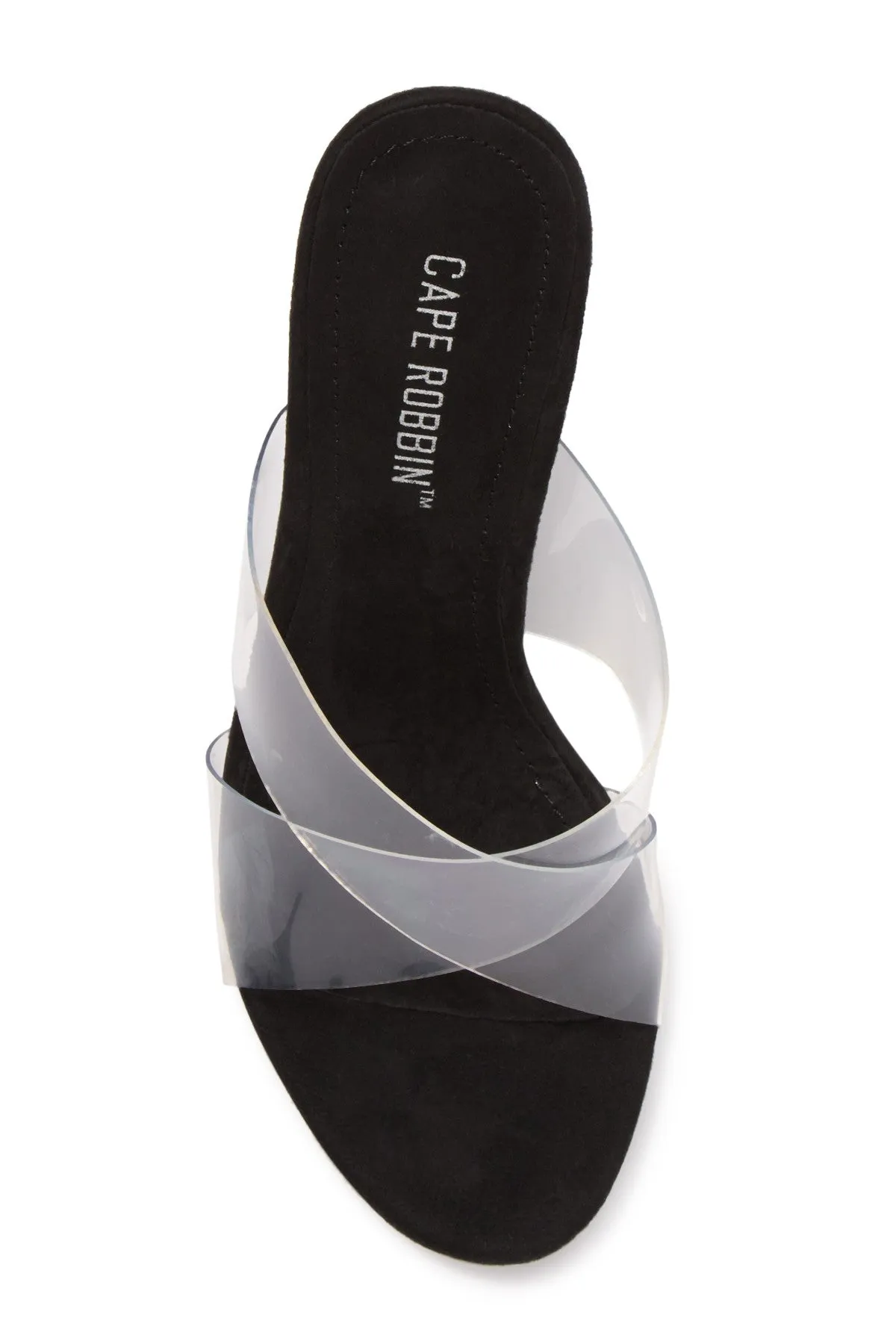 Open Robbin Surprise sale Heel Toe Mule Cross Cris Black Block Professional-grade Sandals Cape Clear