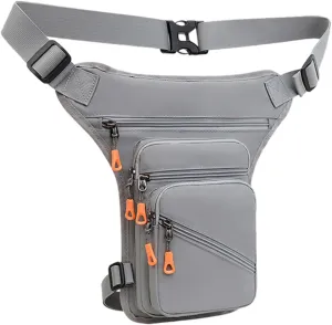 Outdoor Adventure Waist Bag for Men - Waterproof Travel Organizer, Grey