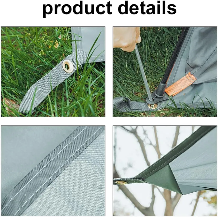 Outdoor Waterproof Camping Floor Mat Thicken Picnic Mat Wear-Resistant Oxford Cloth Ground Pad Multifunctional -Proof Ground Mat for Hiking