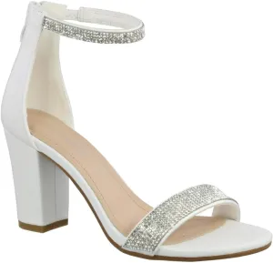 Over the Toe Strap Ankle Wrap Strap Heel Open Toe Medium Heel