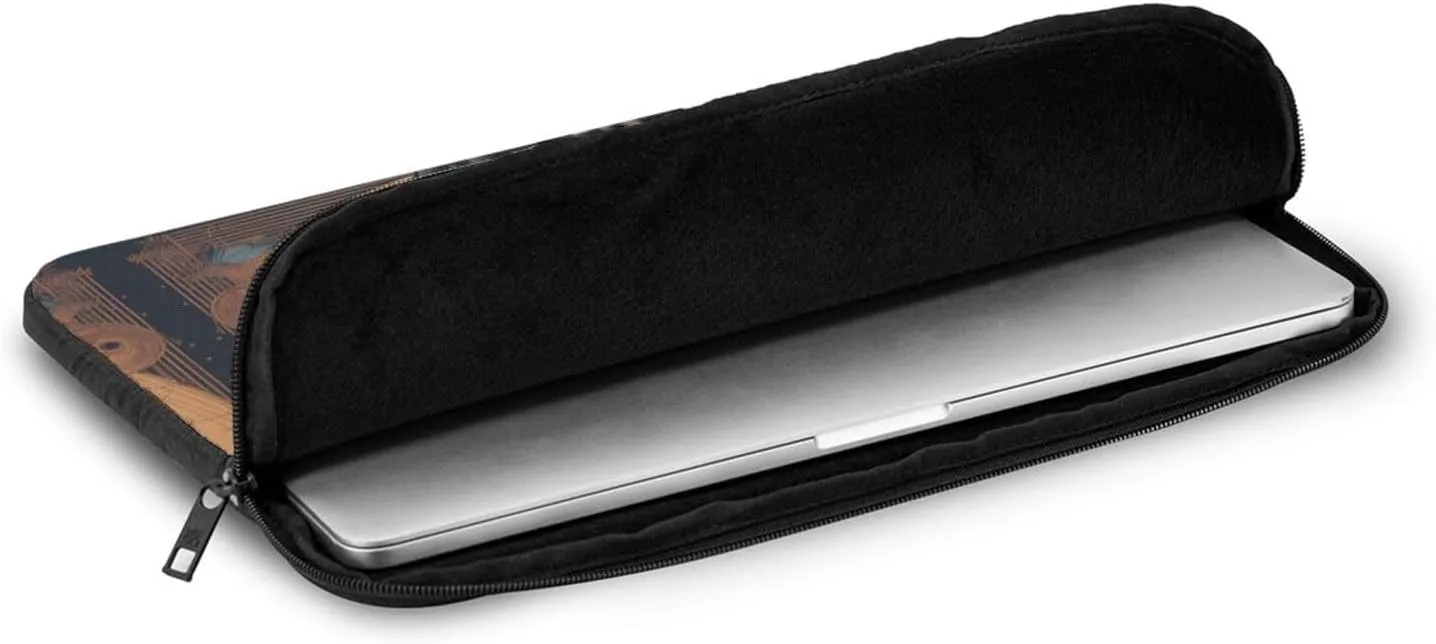 Owl Beliefs Pattern Shockproof Portable Laptop 17 inch Sleeve Bag for Men and Women - Ideal for Business Travel, School, and Daily Use