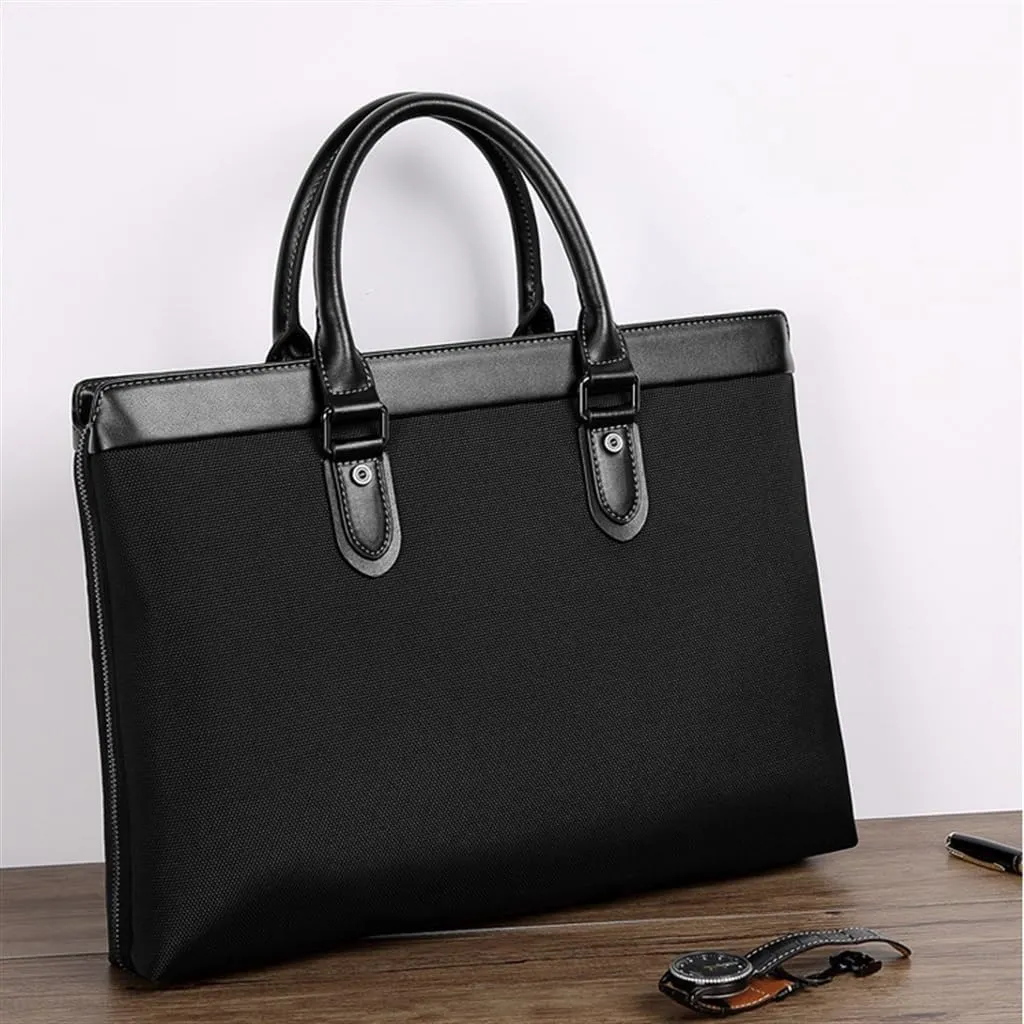 Oxford Cloth Men's Handbag Briefcase Office Business Document Bag Large Capacity Horizontal Laptop Bag