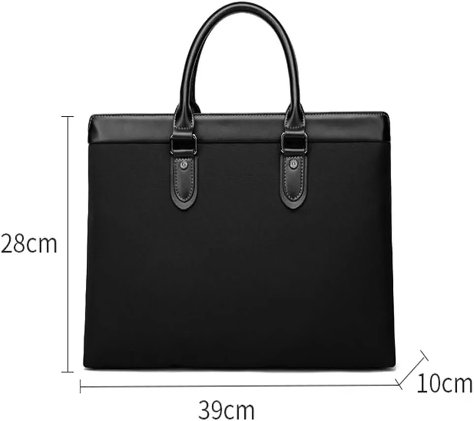 Oxford Cloth Men's Handbag Briefcase Office Business Document Bag Large Capacity Horizontal Laptop Bag