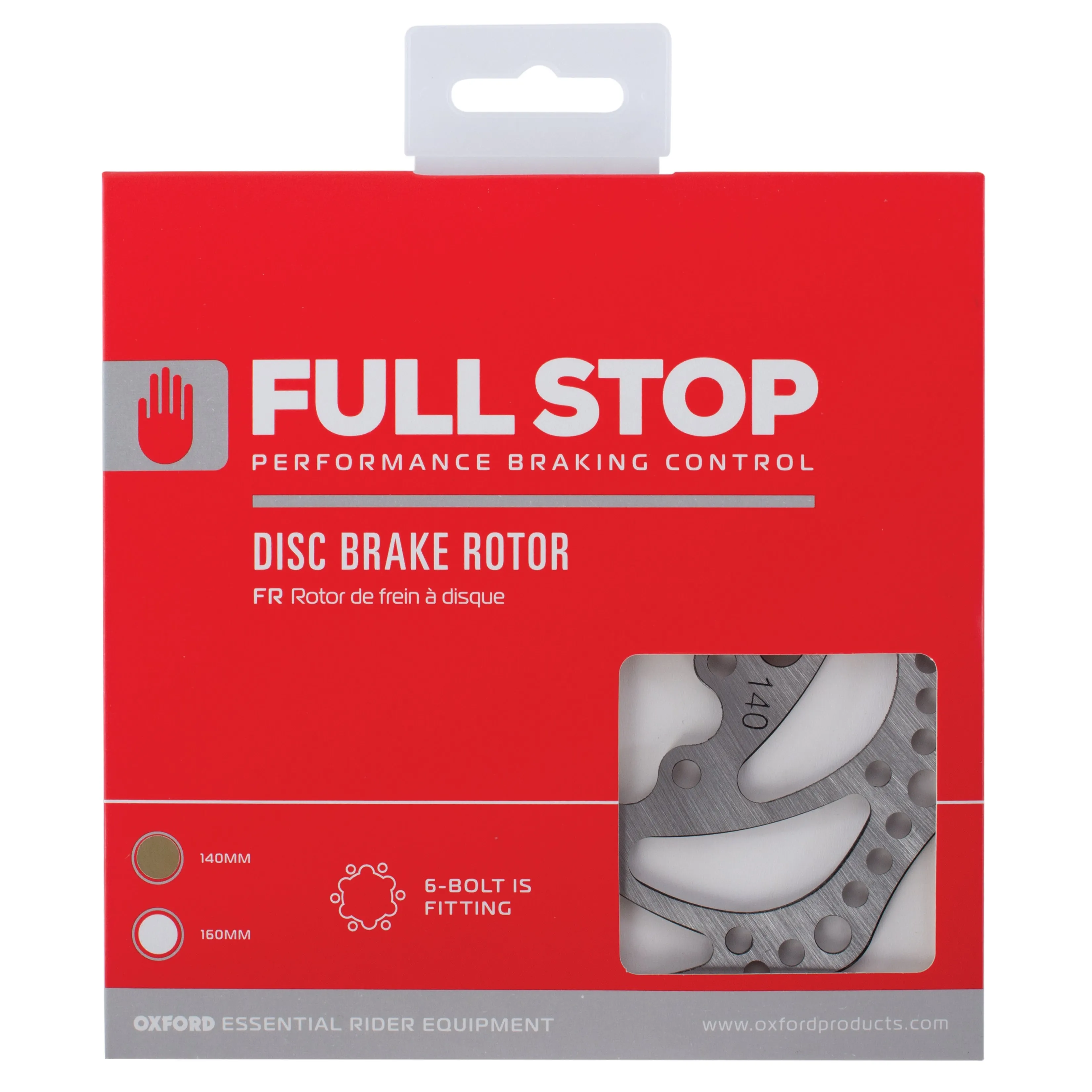 Oxford FullStop Brake Disc Rotor 140mm