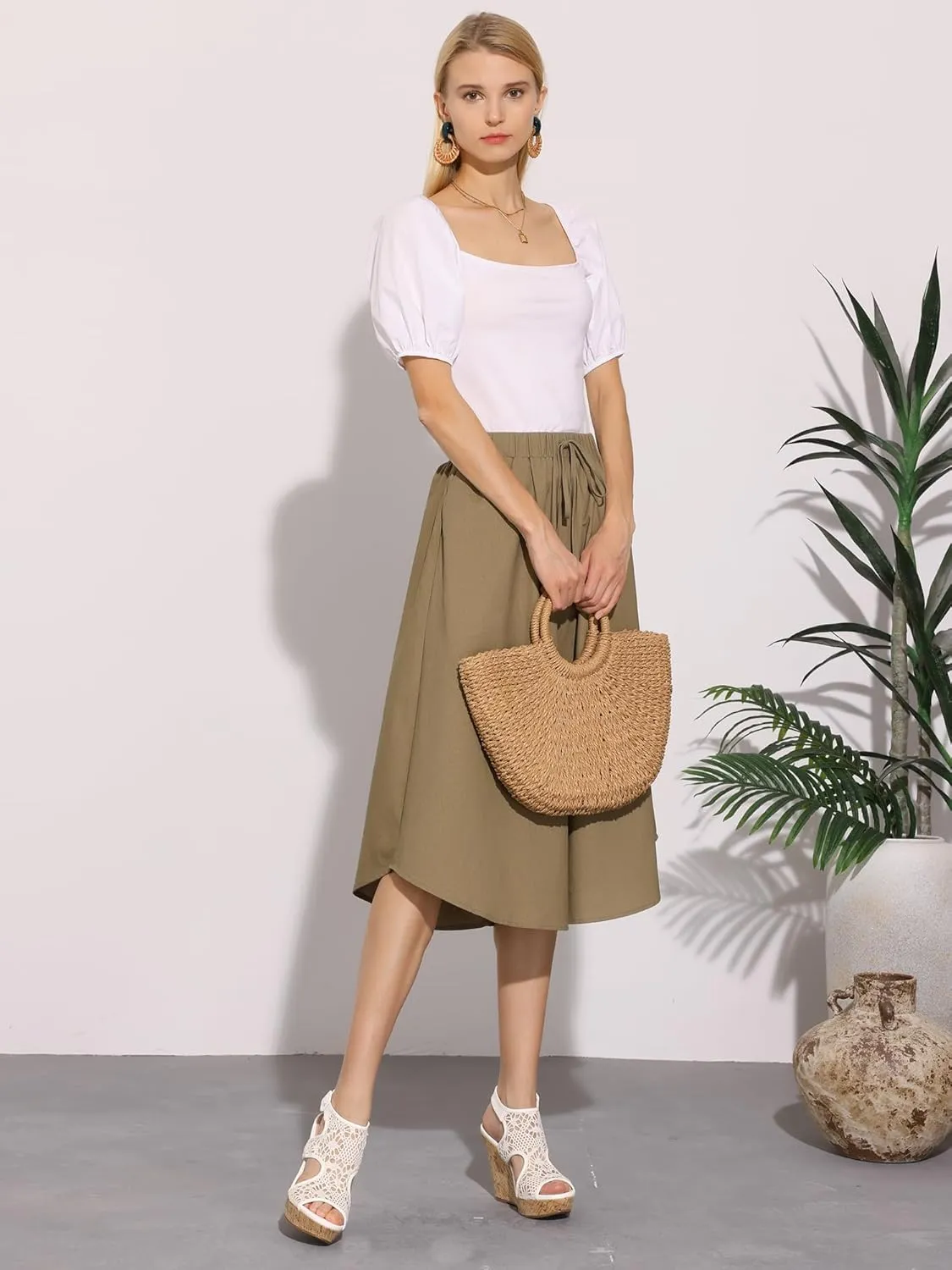 Perphy Lace Ankle Strap Platform Wedges Heel Sandals for Women