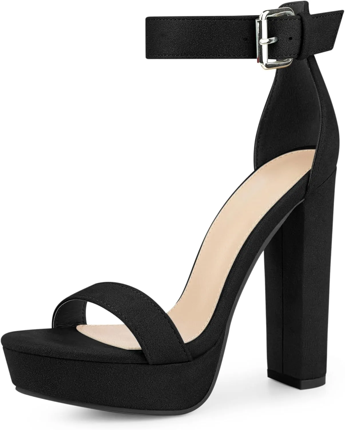Perphy Platform High Heel Ankle Strap Chunky Heels Platform Heel Sandals for Women