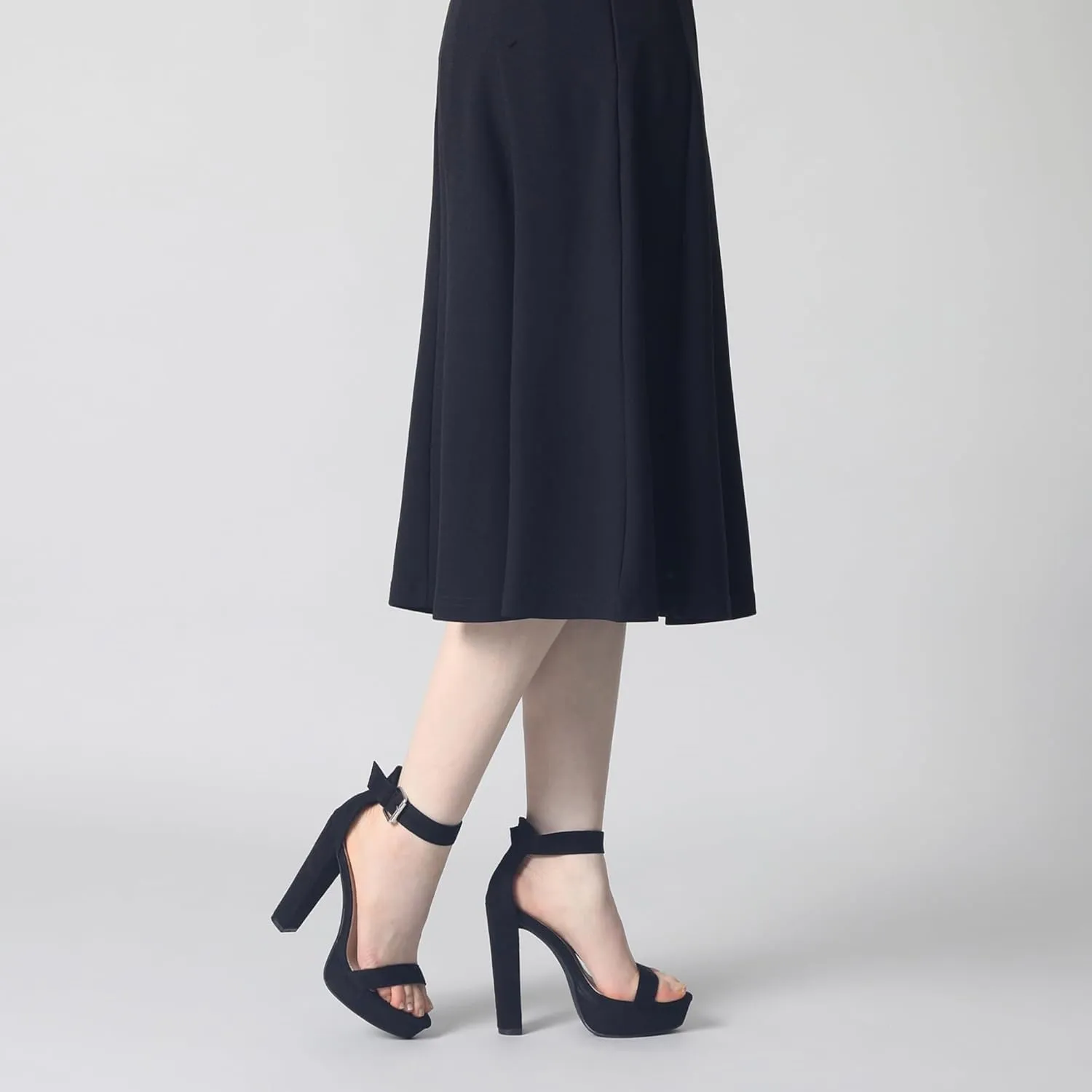 Perphy Platform High Heel Ankle Strap Chunky Heels Platform Heel Sandals for Women