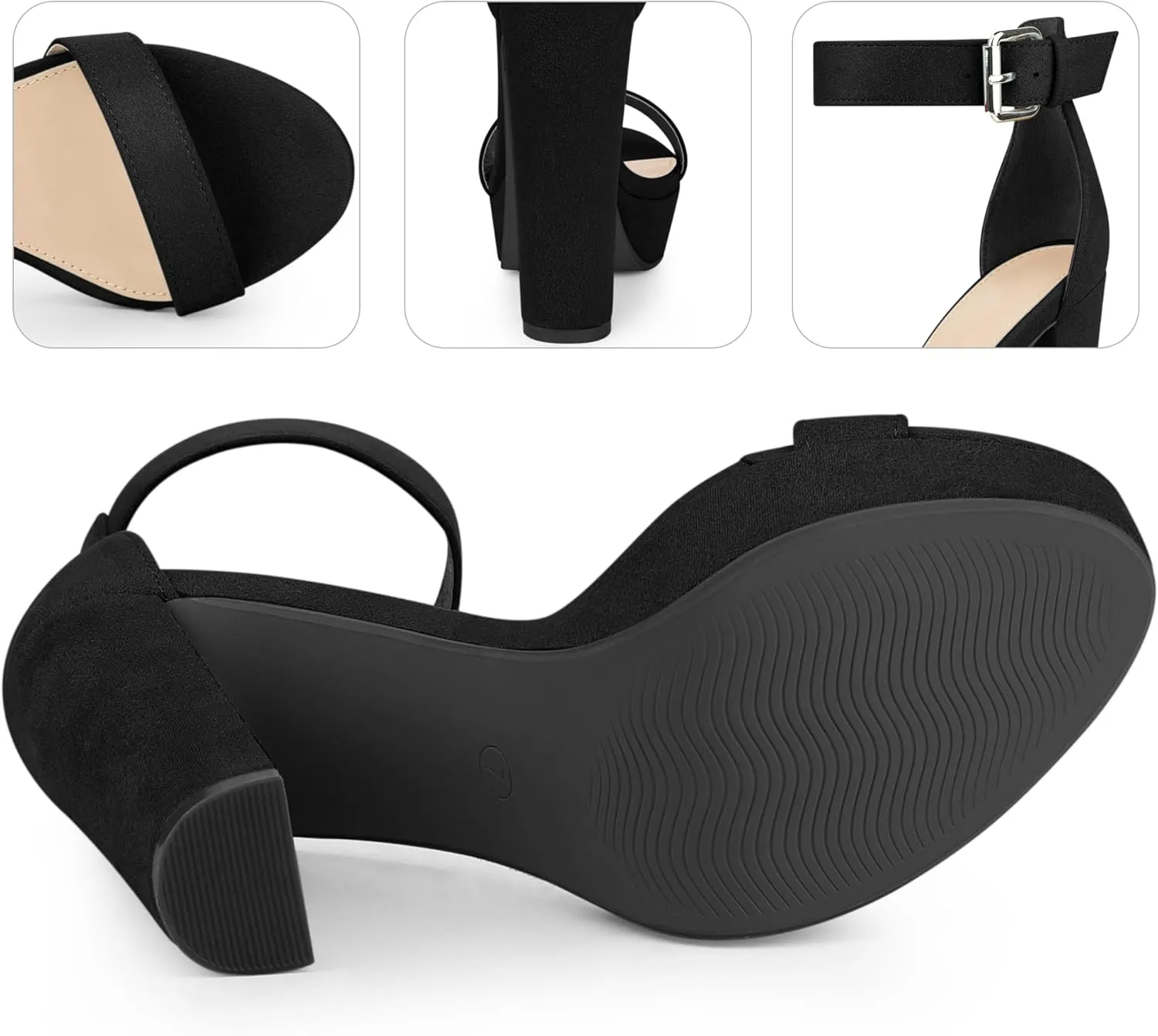 Perphy Platform High Heel Ankle Strap Chunky Heels Platform Heel Sandals for Women