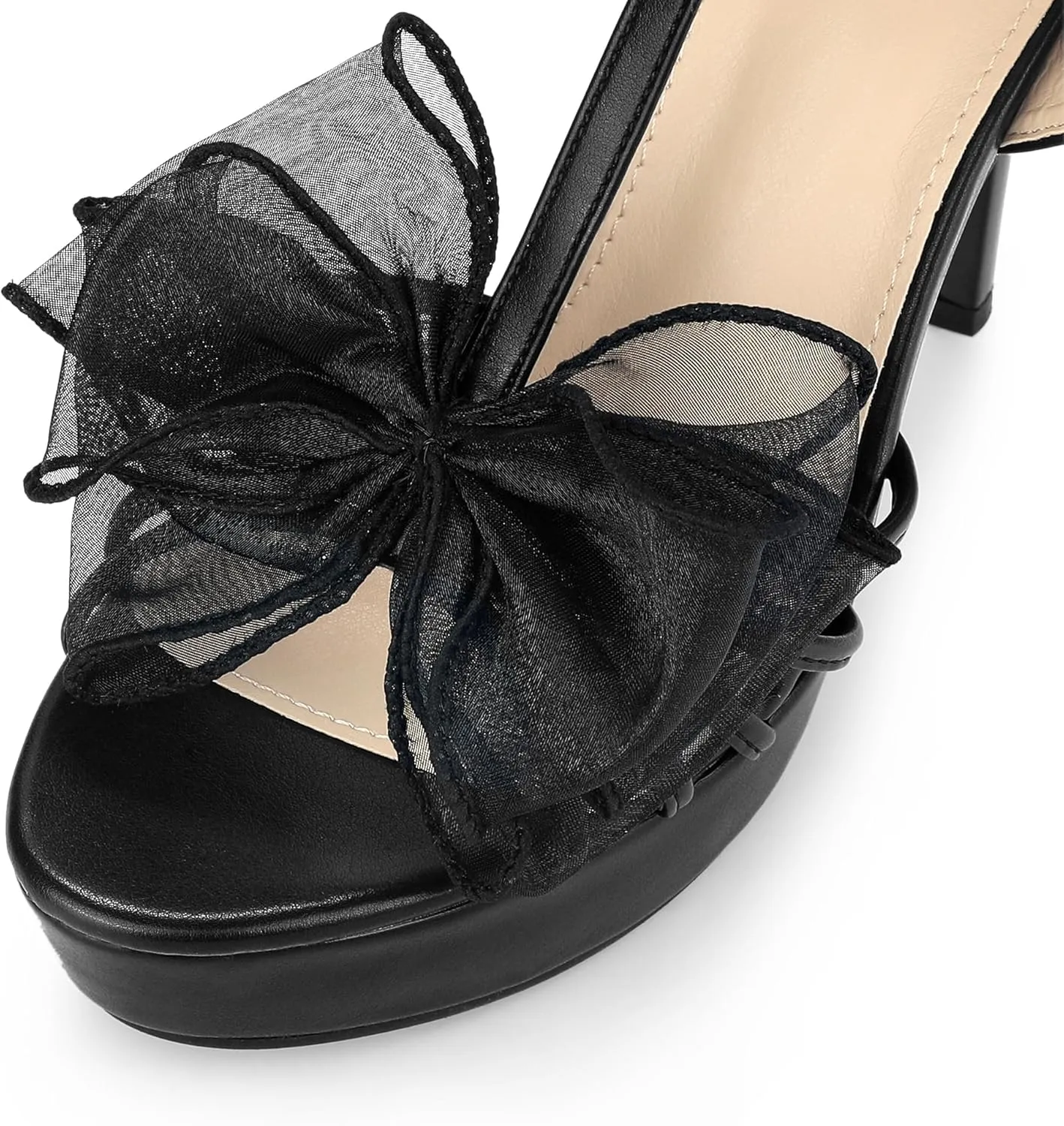 Perphy Platform Stiletto Heel Flowers Platform Heels Sandals for Women