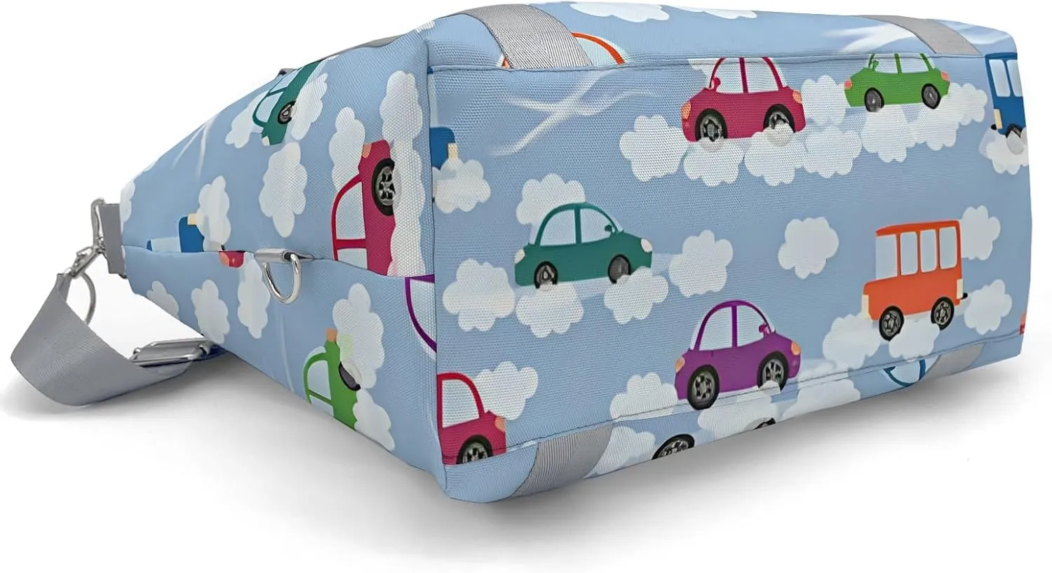 Personalized Gym Bag for Girls Teens,Car Cloud Custom Dance Bag Overnight Small Duffel Bag Carry On Weekend Sports Travel Bag for Practice Gymnastics Ballet
