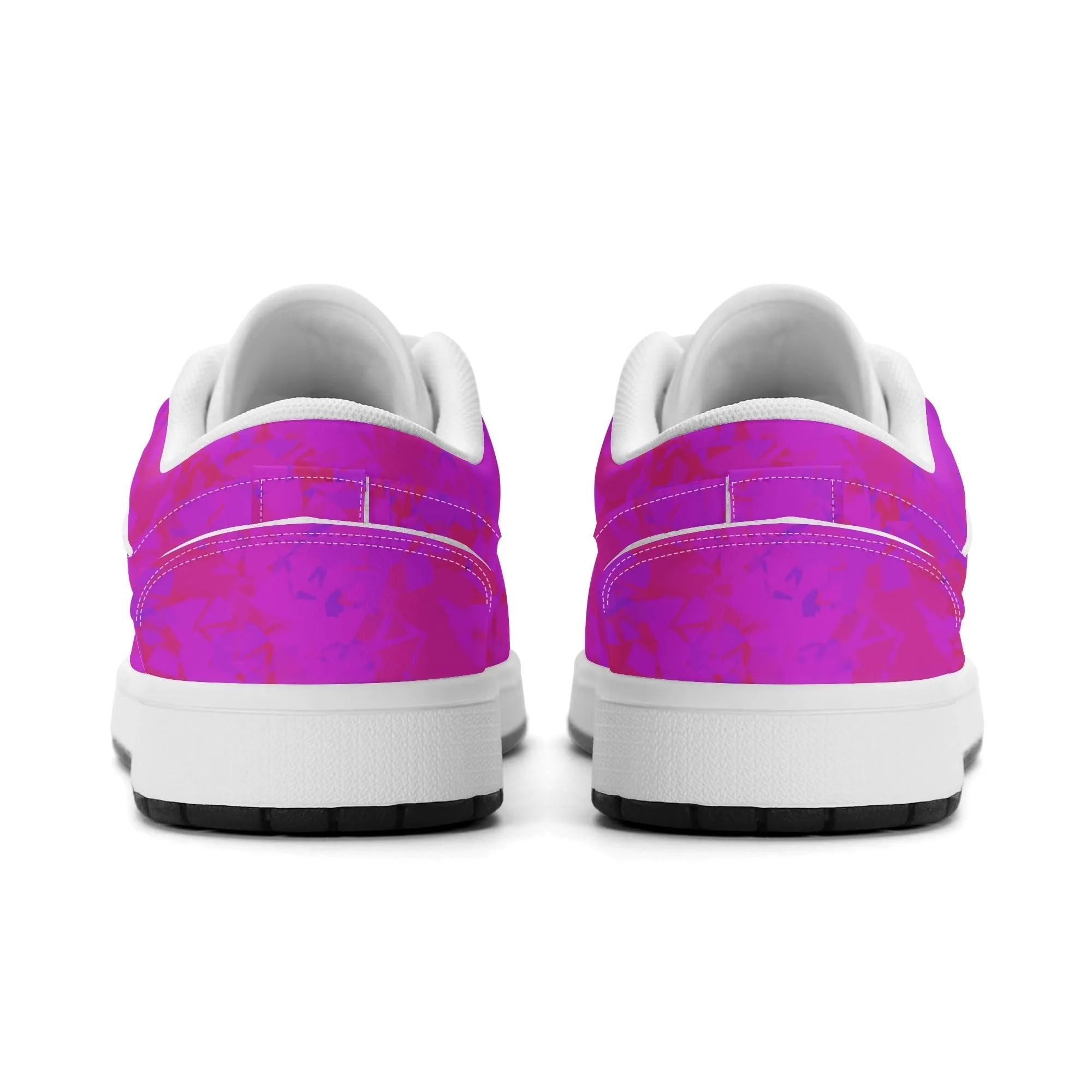 Pink Crystal Low Top Leder Sneaker für Herren