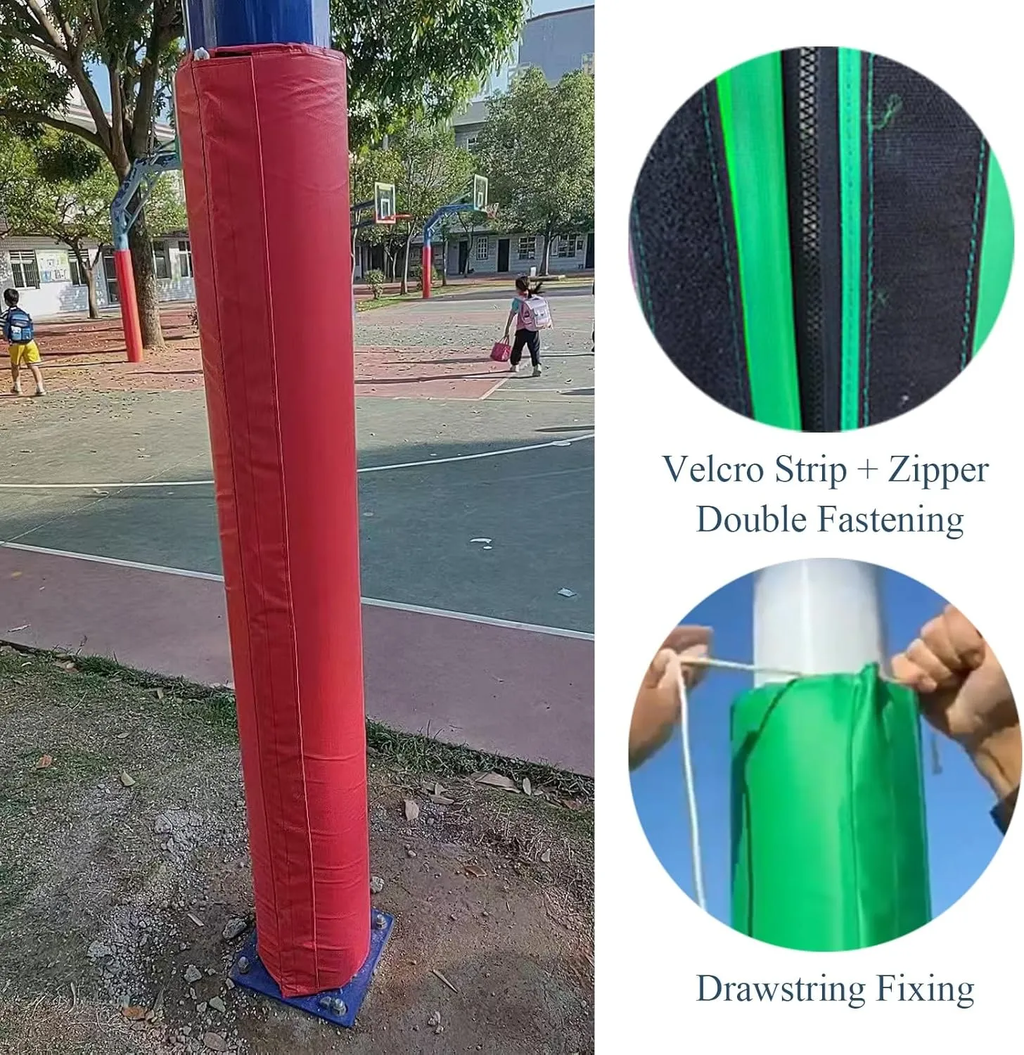 Pole Padding Garage Pole Wrap Shock-Absorbing Pad, Car Protection Padding Wrap Around Pole, Column Wraps for Porch, 2.75"/ 3.5"/ 4"/ 7.87" Dia Pole Pad(Orange,Dia 7.00" (17.8 cm))