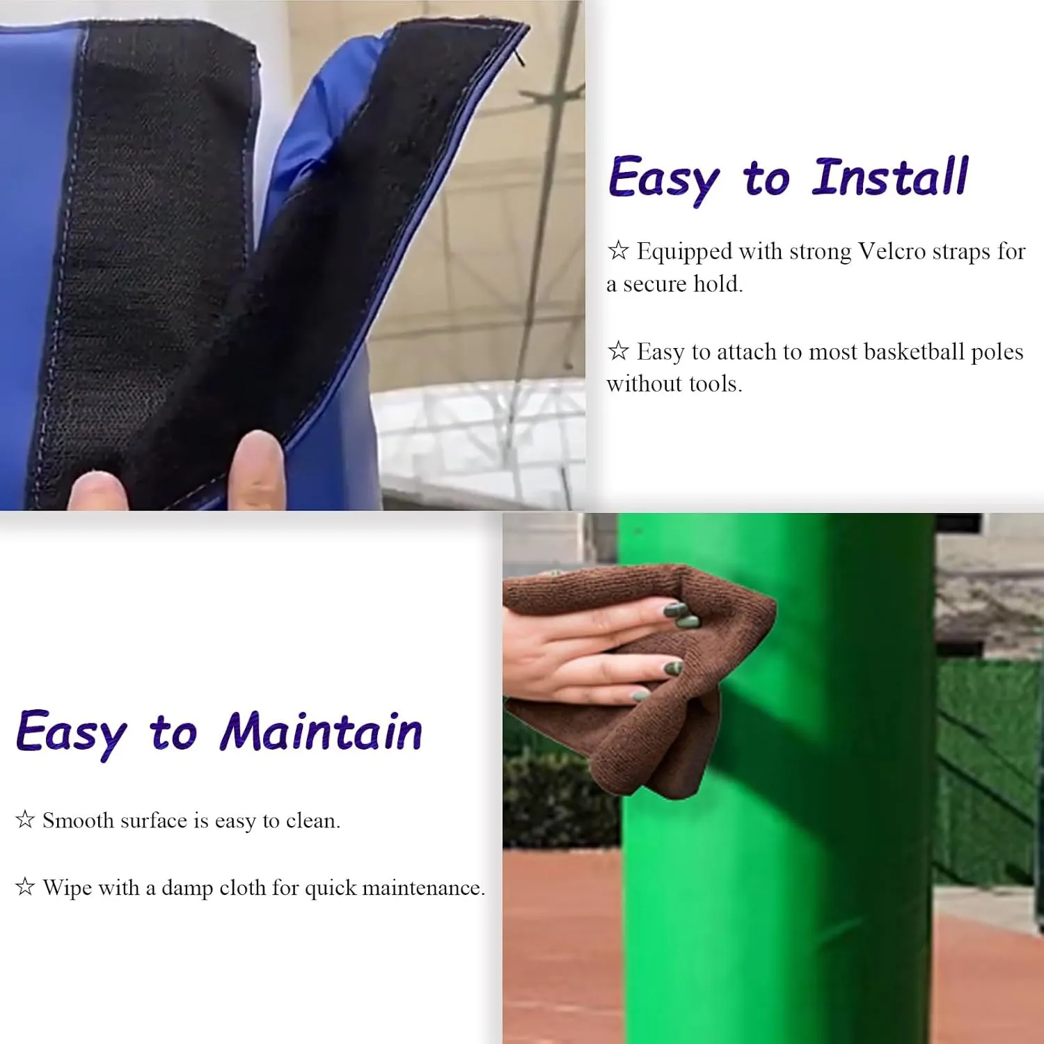 Pole Padding Garage Pole Wrap Shock-Absorbing Pad, Car Protection Padding Wrap Around Pole, Column Wraps for Porch, 2.75"/ 3.5"/ 4"/ 7.87" Dia Pole Pad(Orange,Dia 7.00" (17.8 cm))