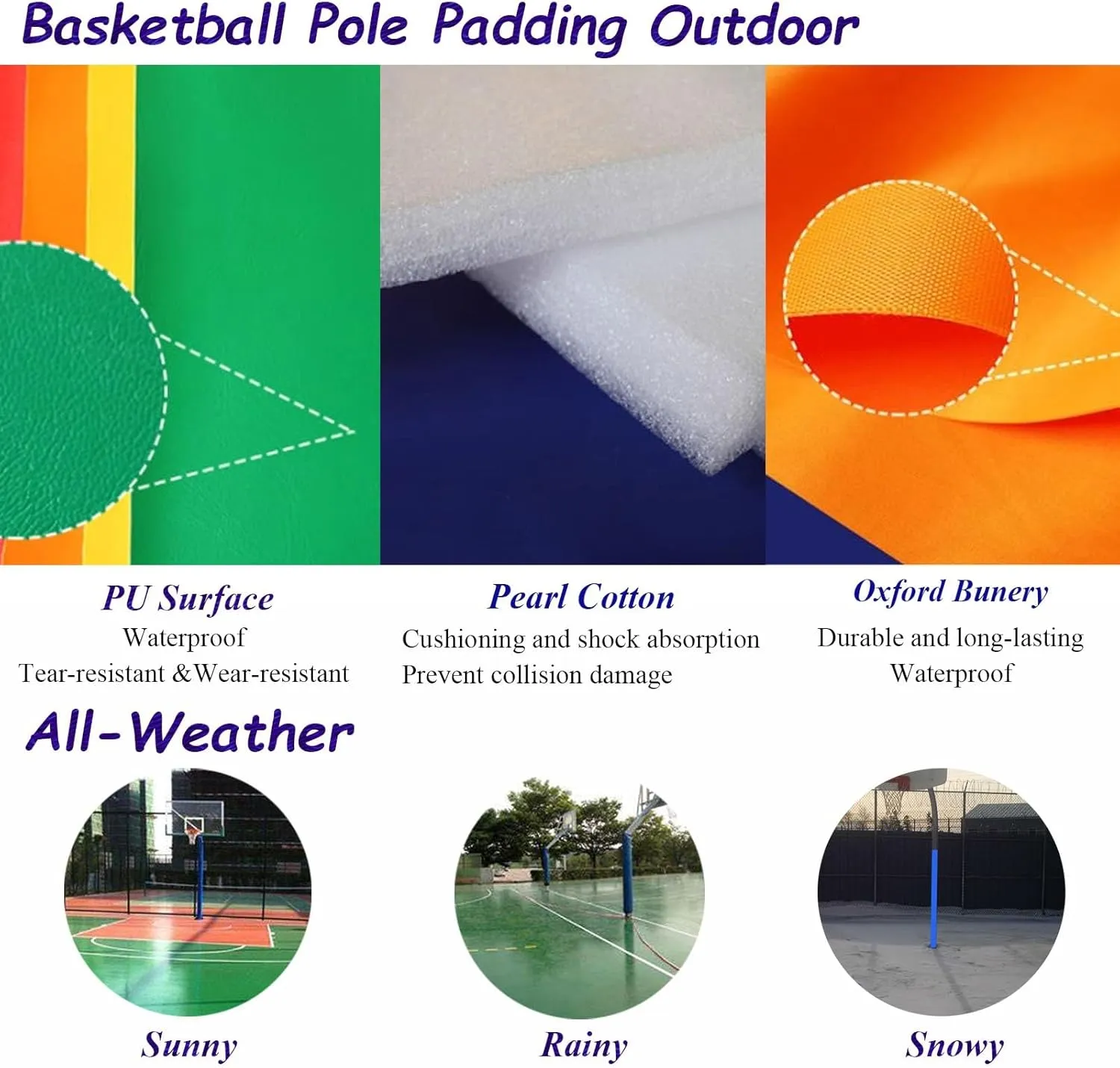 Pole Padding Garage Pole Wrap Shock-Absorbing Pad, Car Protection Padding Wrap Around Pole, Column Wraps for Porch, 2.75"/ 3.5"/ 4"/ 7.87" Dia Pole Pad(Orange,Dia 7.00" (17.8 cm))