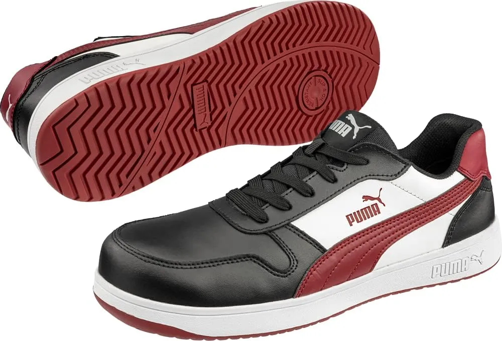 PUMA Men's Frontcourt Leather Low ASTM Eh Sneaker