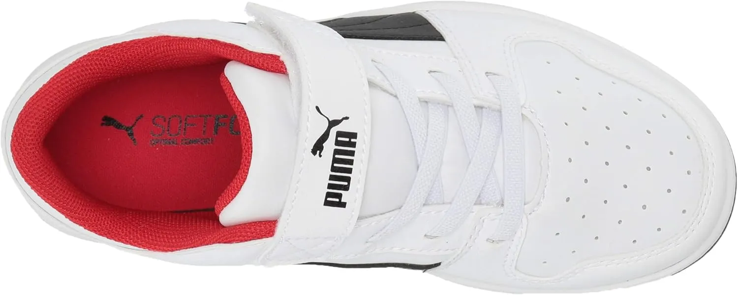 PUMA Unisex-Child Rebound Layup Hook and Loop Sneaker