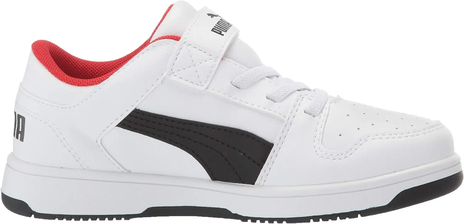 PUMA Unisex-Child Rebound Layup Hook and Loop Sneaker