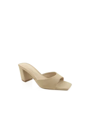 Quinea Heels - Light Taupe Suede
