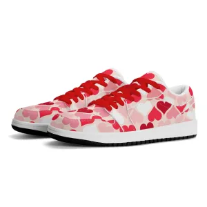 Red Hearts Low Top Leder Sneaker für Herren