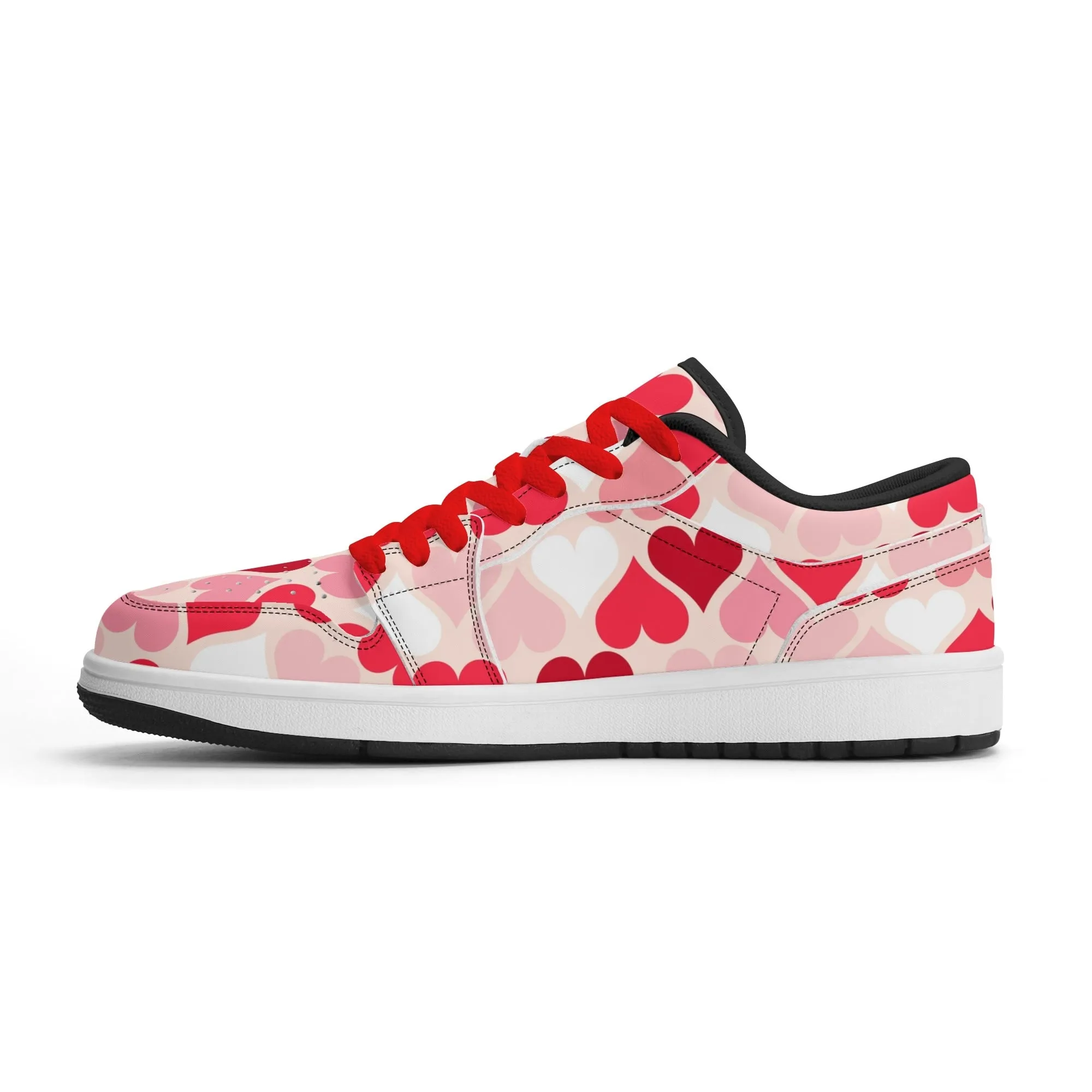 Red Hearts Low Top Leder Sneaker für Herren