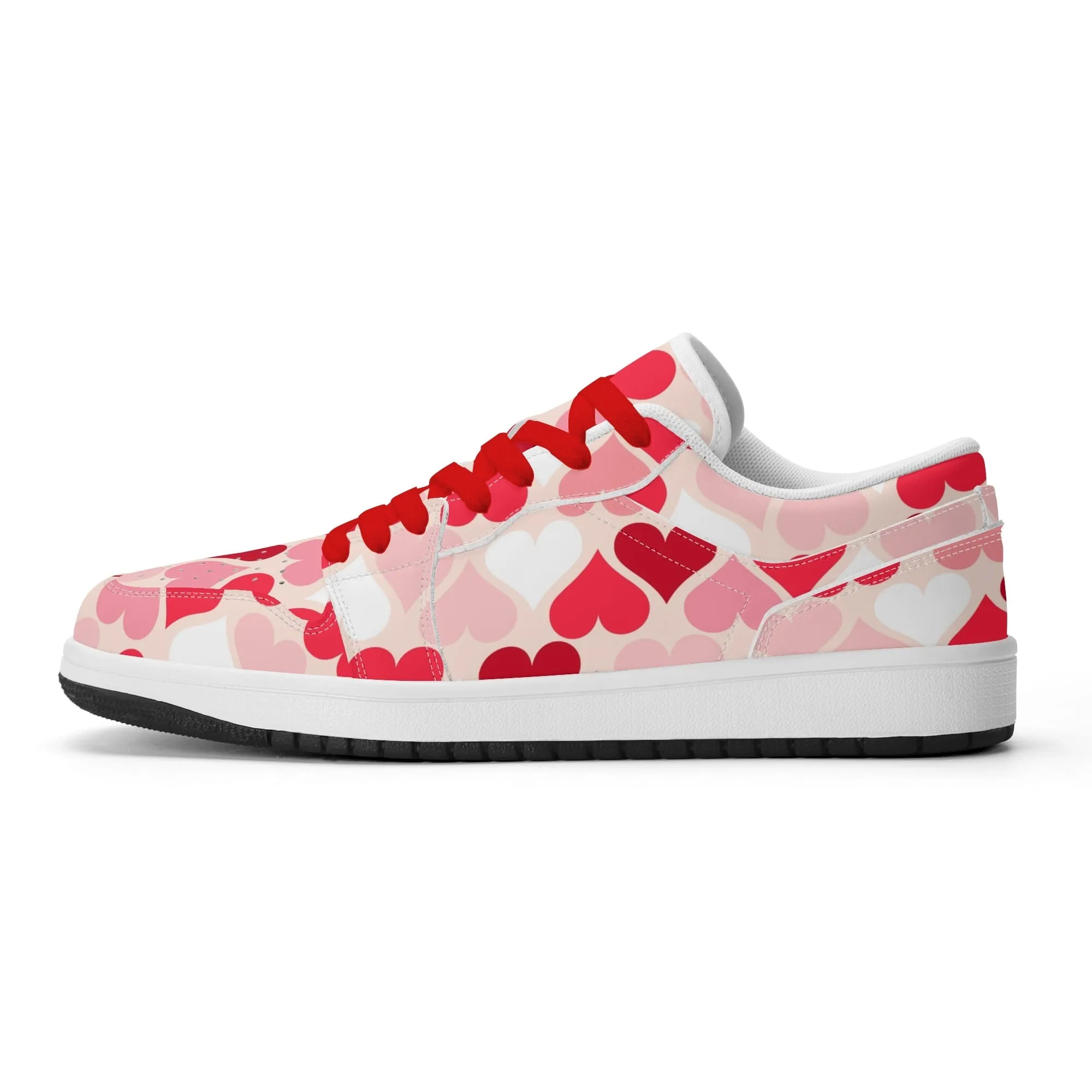 Red Hearts Low Top Leder Sneaker für Herren