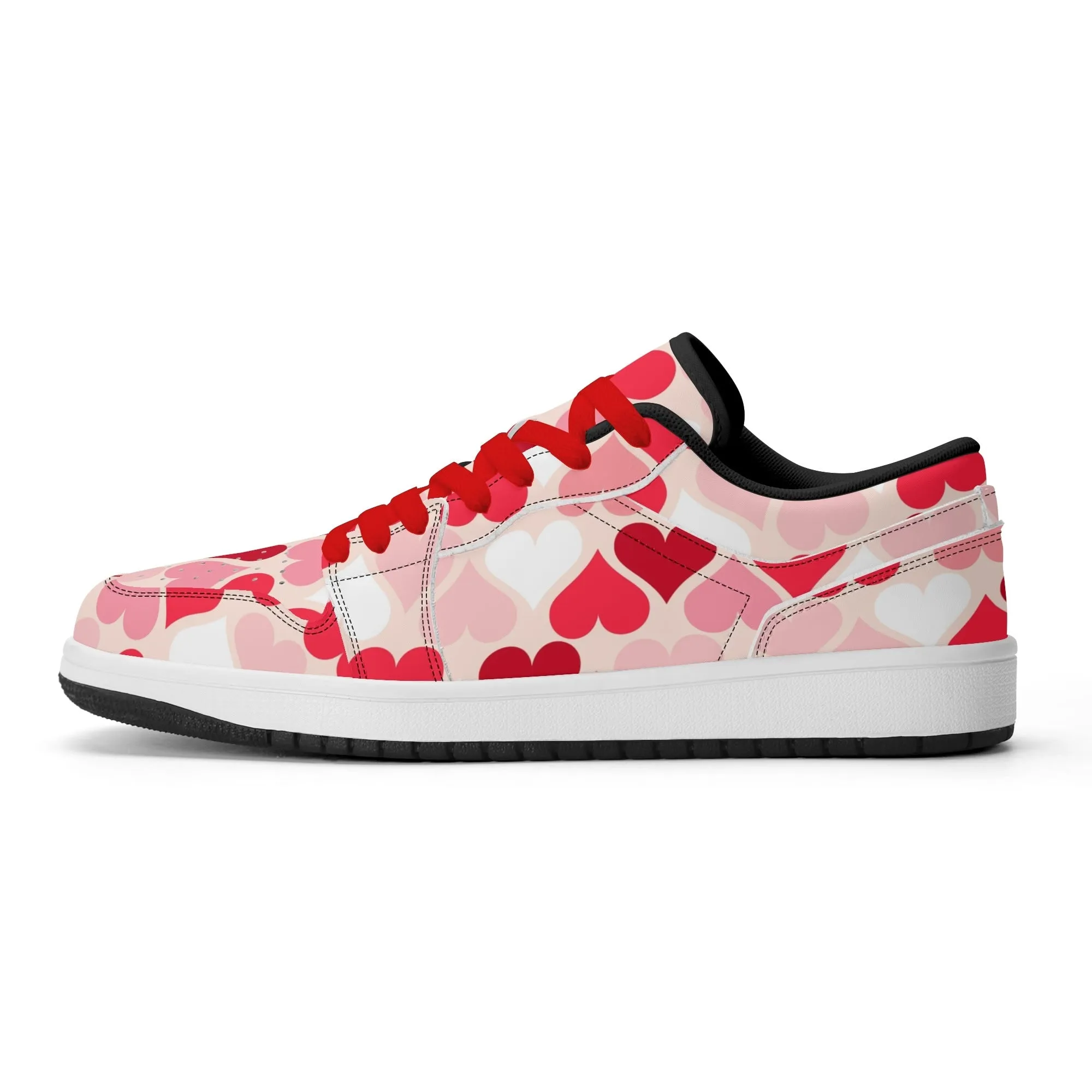 Red Hearts Low Top Leder Sneaker für Herren