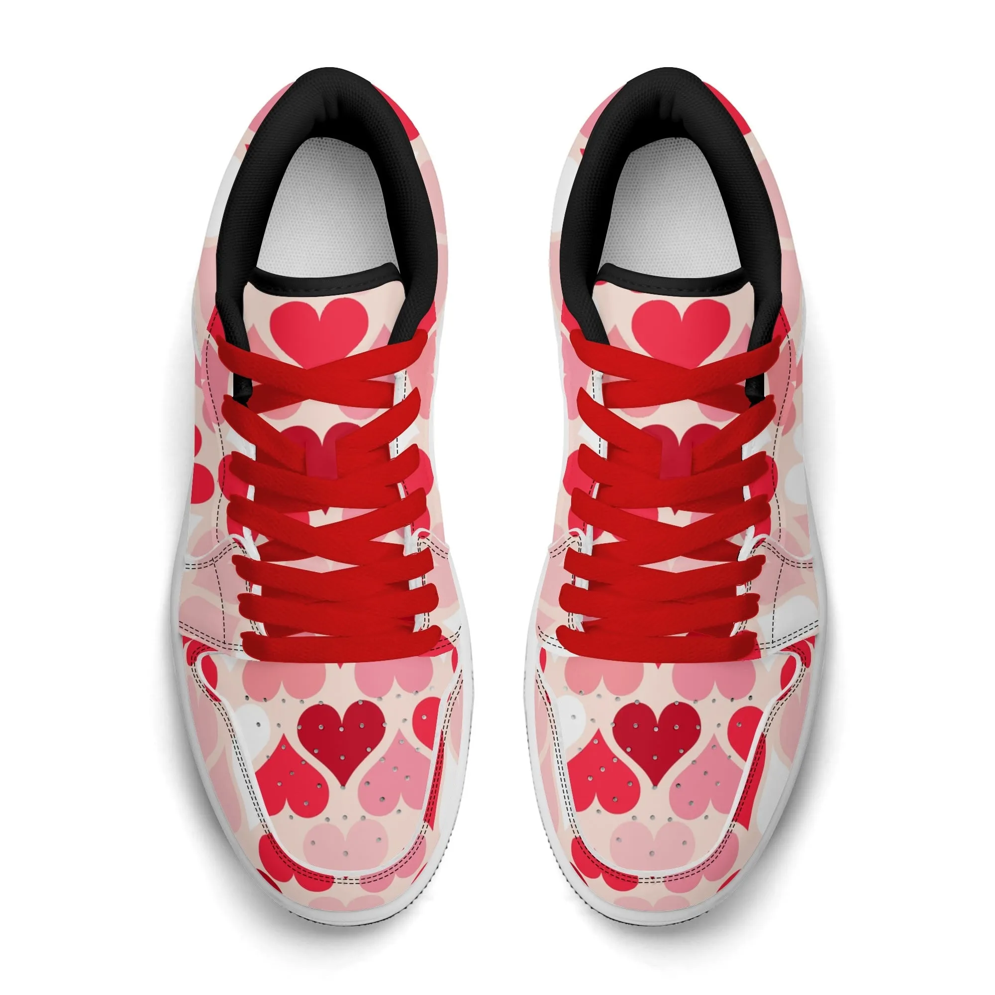 Red Hearts Low Top Leder Sneaker für Herren