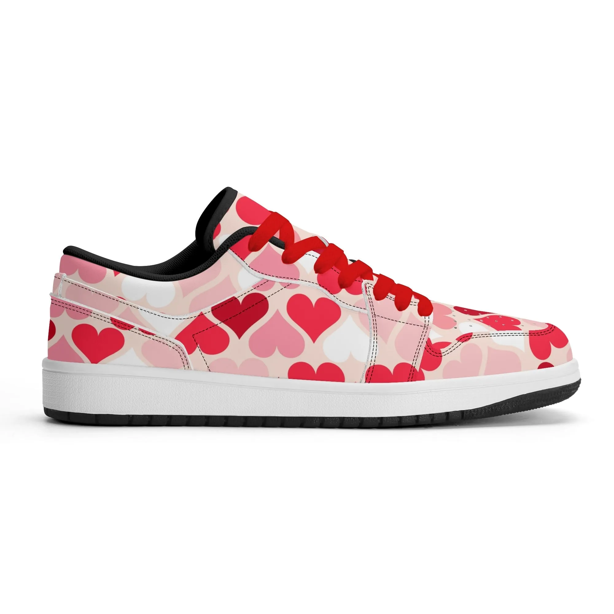 Red Hearts Low Top Leder Sneaker für Herren