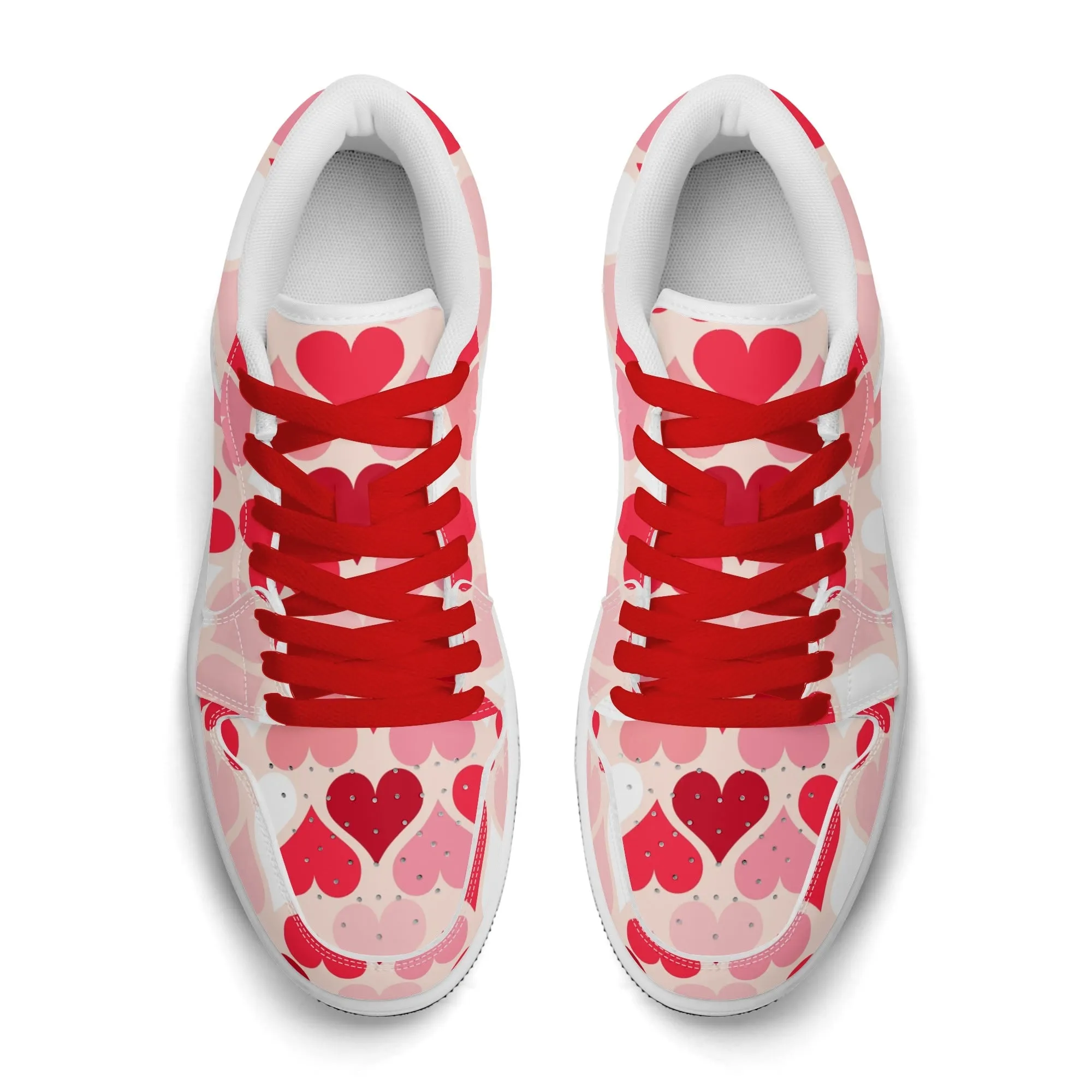 Red Hearts Low Top Leder Sneaker für Herren