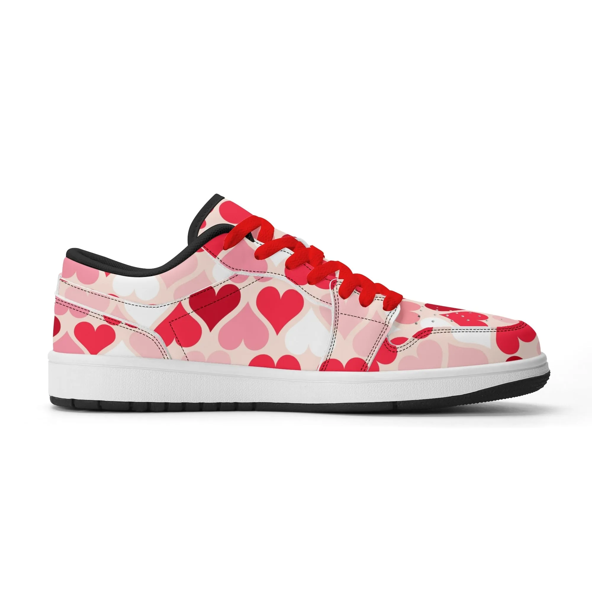 Red Hearts Low Top Leder Sneaker für Herren