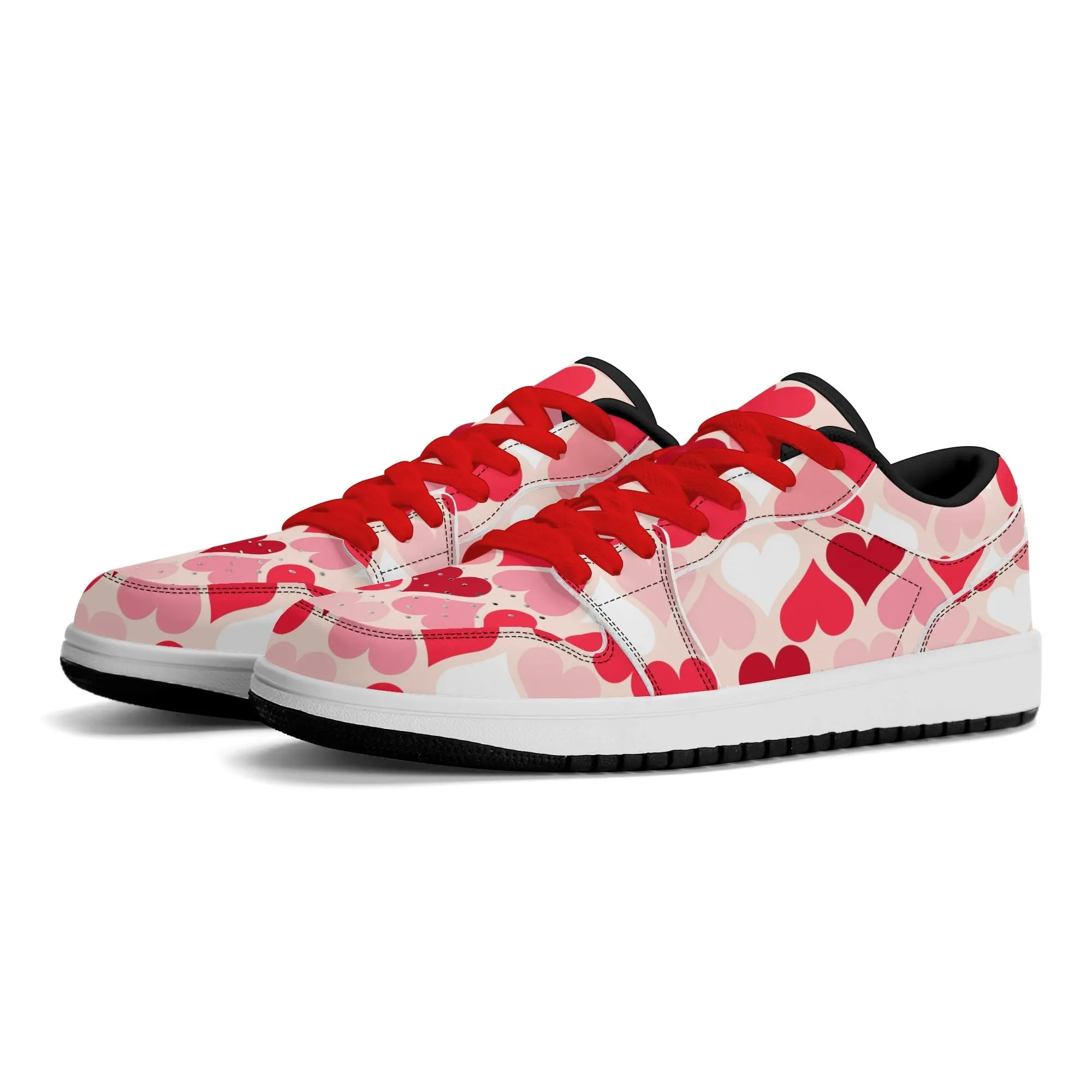Red Hearts Low Top Leder Sneaker für Herren