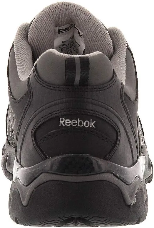 Reebok Work Men's RB1062 Beamer Safety Toe Athletic Work Shoe Black & Grey Trim
