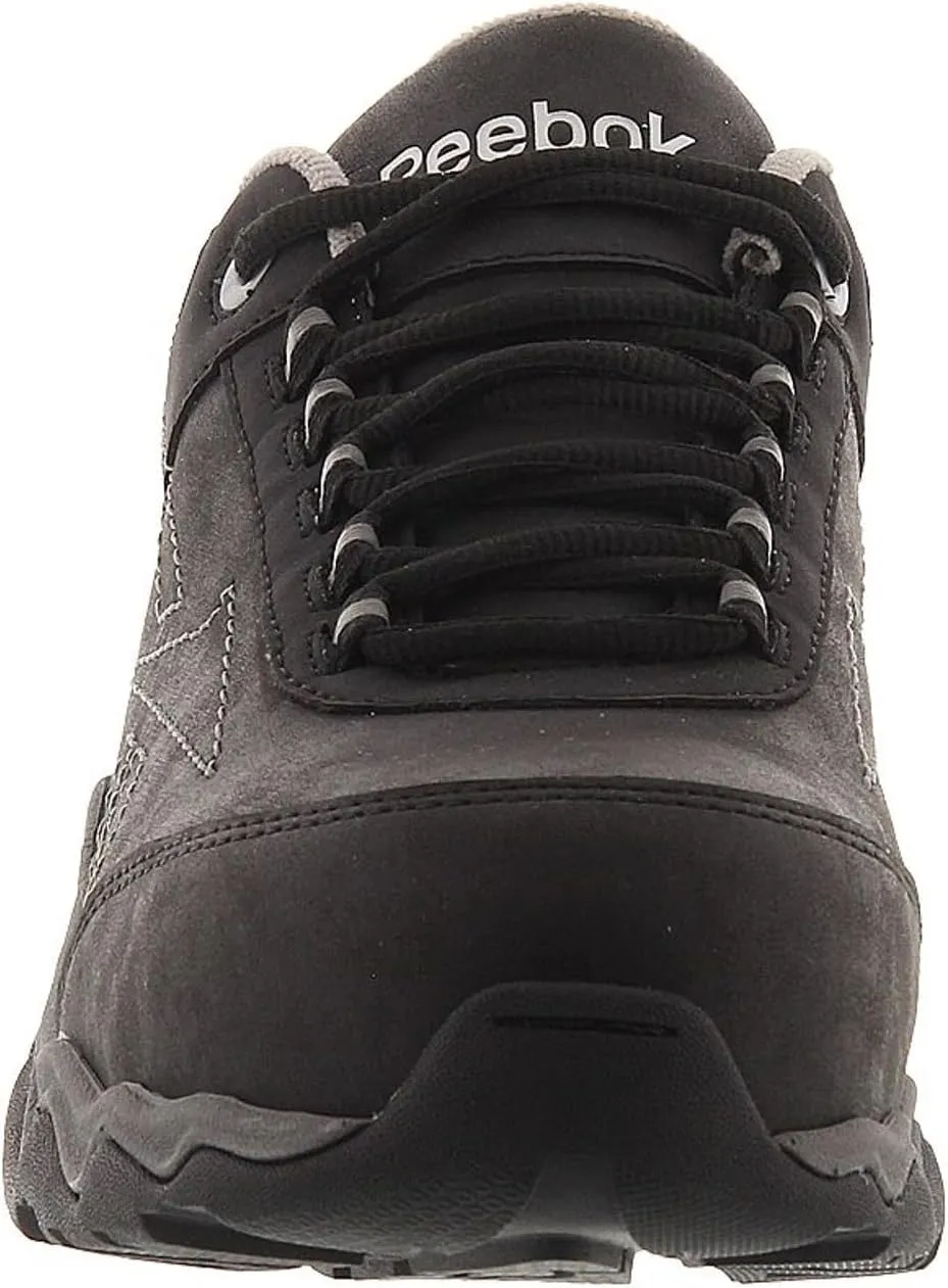 Reebok Work Men's RB1062 Beamer Safety Toe Athletic Work Shoe Black & Grey Trim