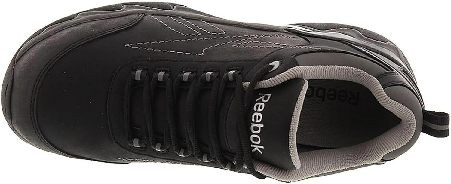 Reebok Work Men's RB1062 Beamer Safety Toe Athletic Work Shoe Black & Grey Trim