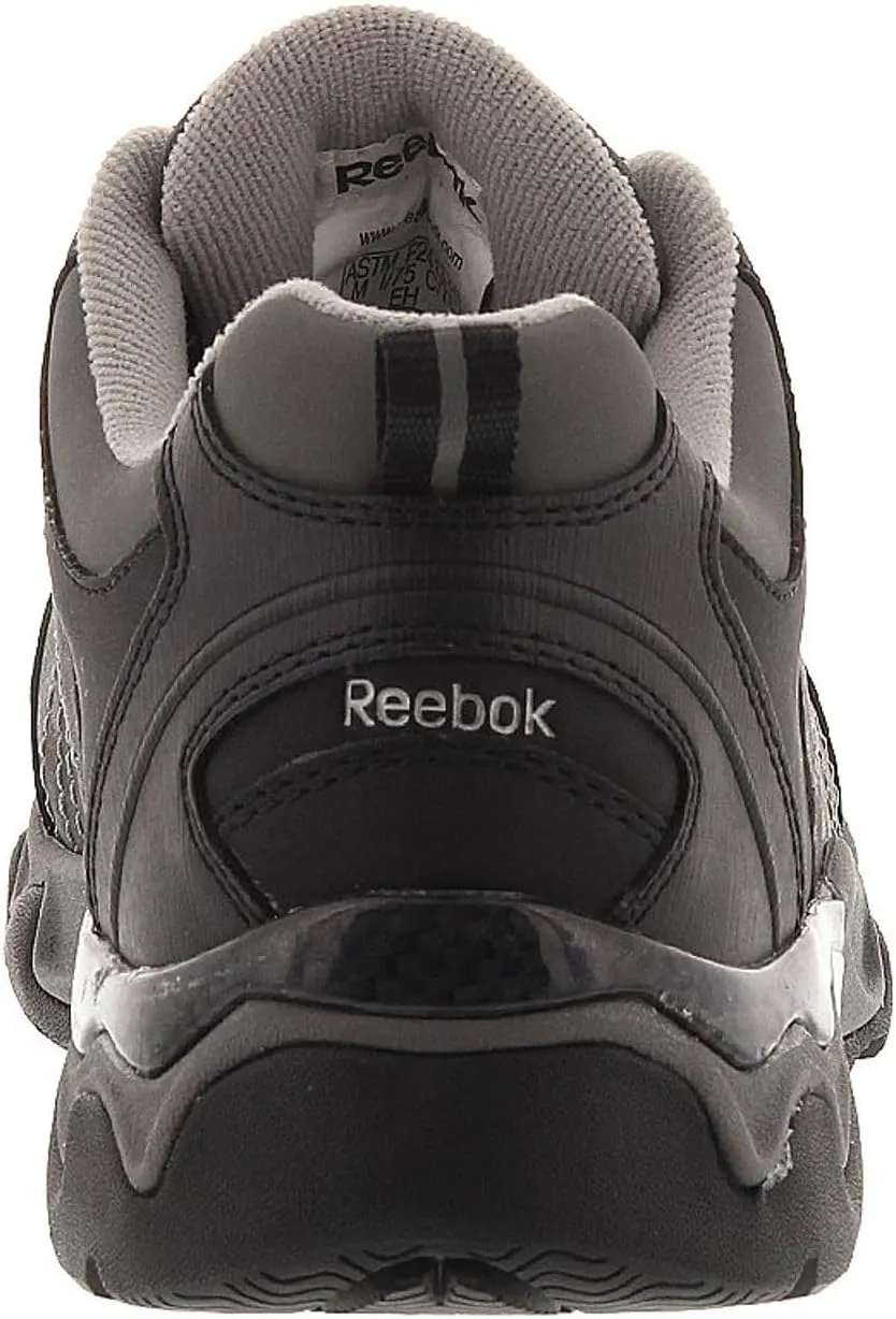 Reebok Work Men's RB1062 Beamer Safety Toe Athletic Work Shoe Black & Grey Trim