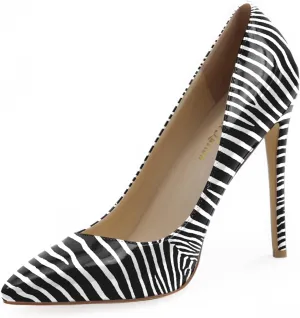 Reindee Lusion Womens High Stiletto Heels Pumps Music Note Printed Closed Toe Sexy Shoes