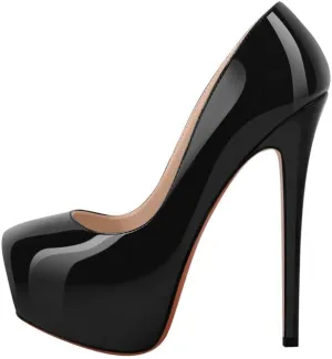 Richealnana Women's Double Platform Stiletto High Heel Pumps