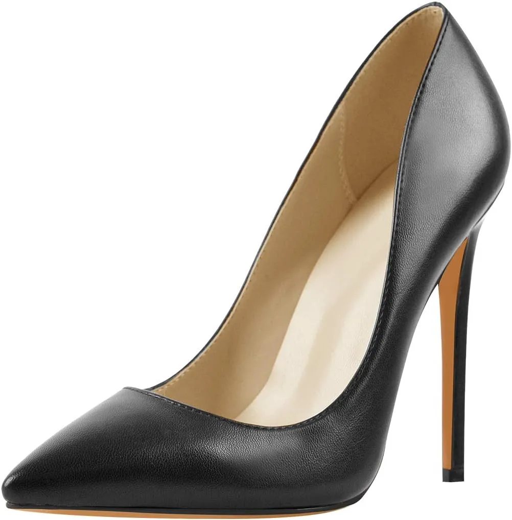 richealnini Womens Pointed Toe Stiletto High Heel Pumps