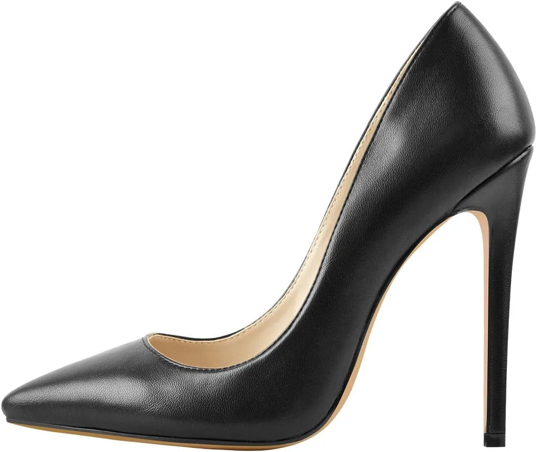 richealnini Womens Pointed Toe Stiletto High Heel Pumps