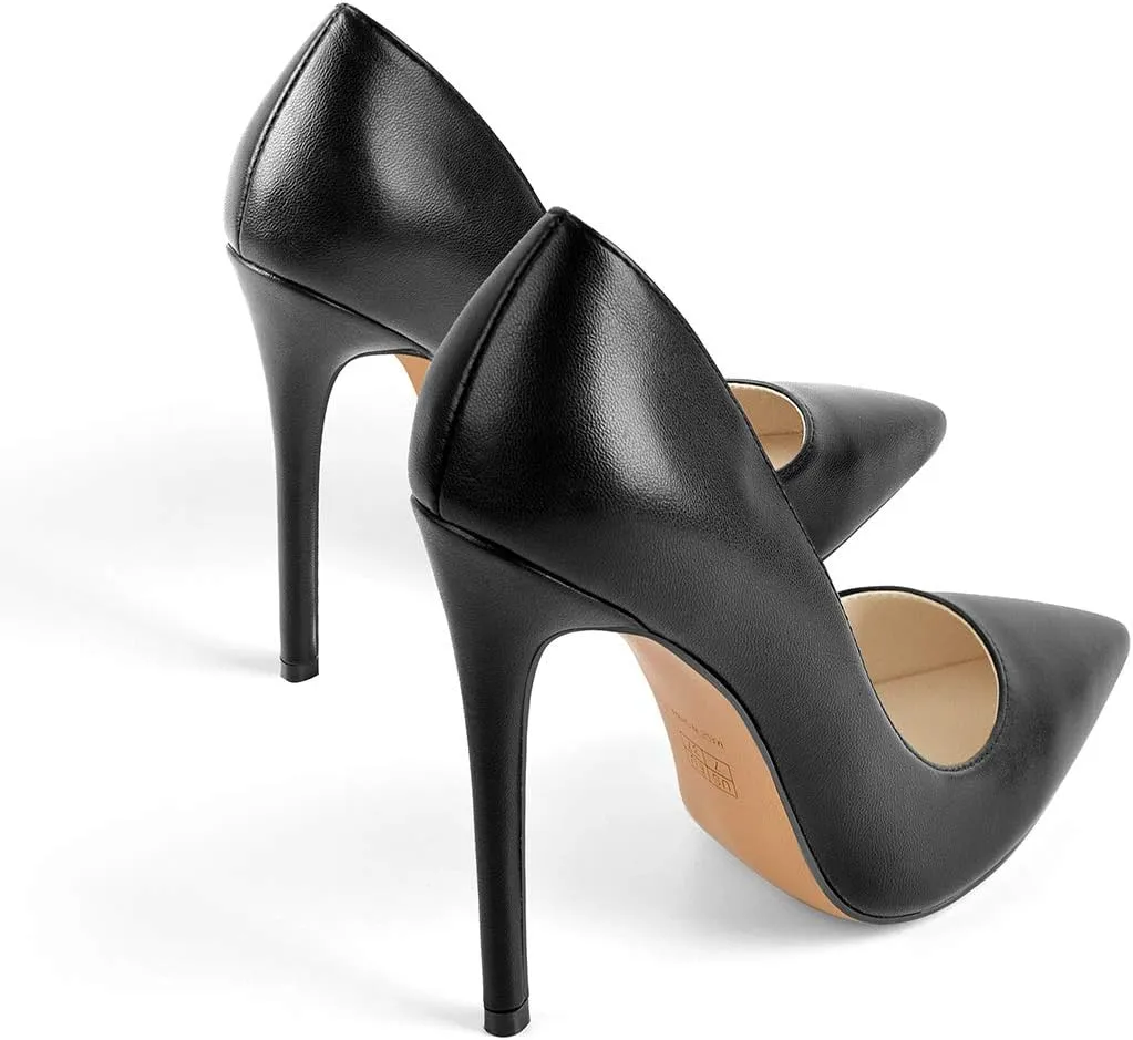 richealnini Womens Pointed Toe Stiletto High Heel Pumps