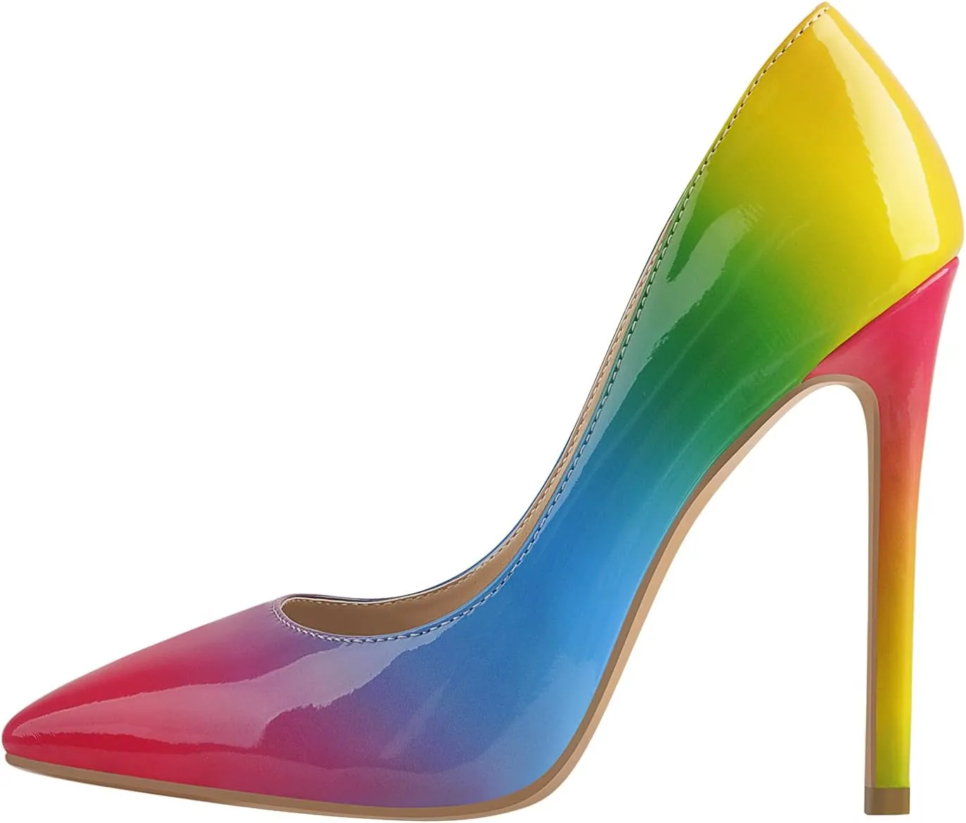 richealnini Womens Pointed Toe Stiletto High Heel Pumps